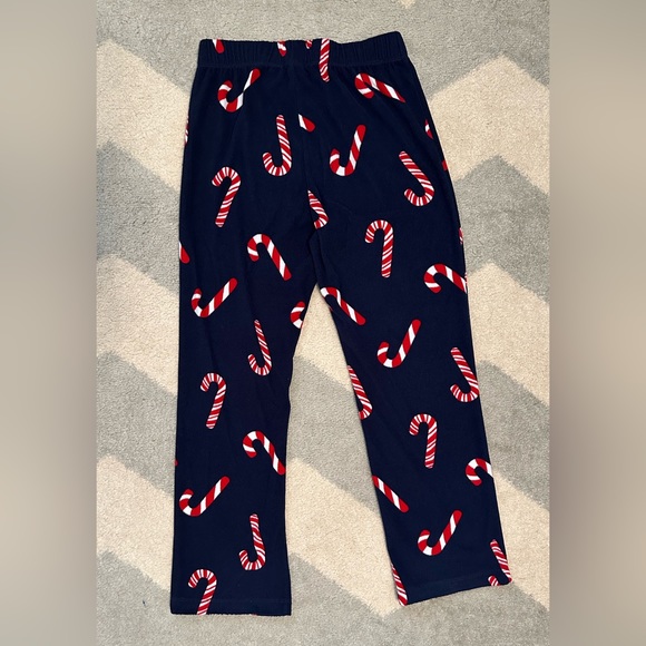 Candy Cane Fleece Kids Pajama Pants - Large - Picture 2 of 2